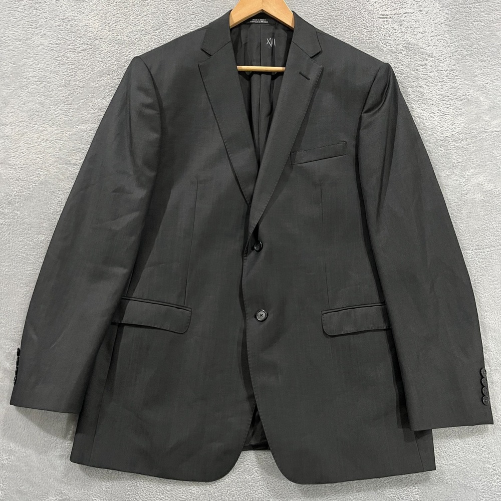 Z Zegna‎ Blazer Mens 44R Gray Mohair Wool Sports Jacket Coat Preppy